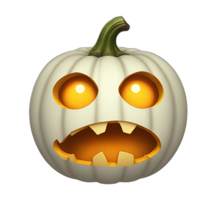 The Astonished Pumpkin emoji