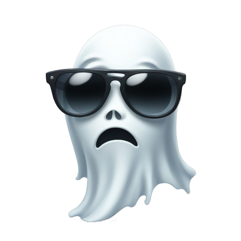 Ghost wearing sunglasses emoji