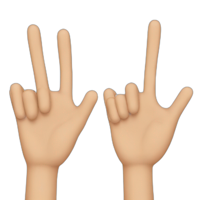 3 fingers  emoji