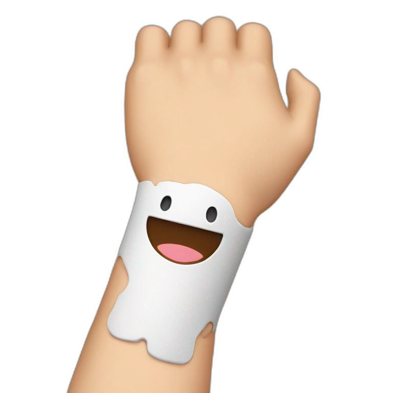 arm in a cast emoji