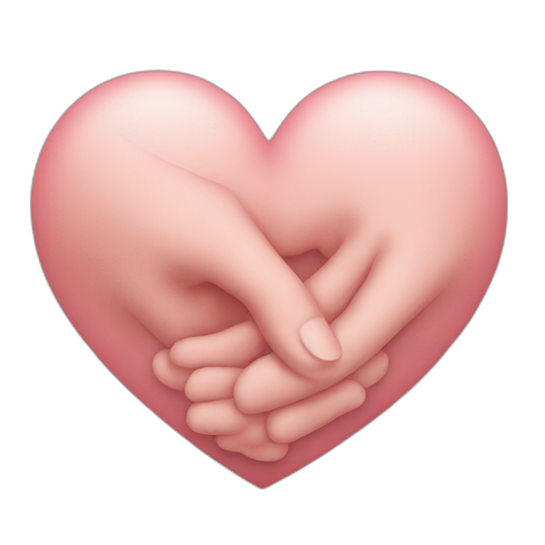 Heart hand emoji