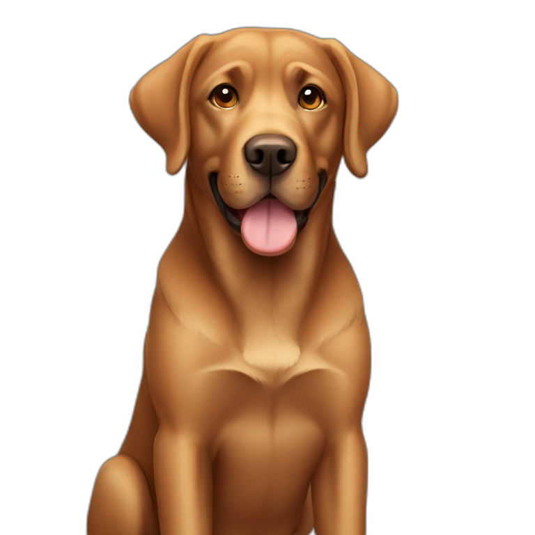 brown labrador emoji