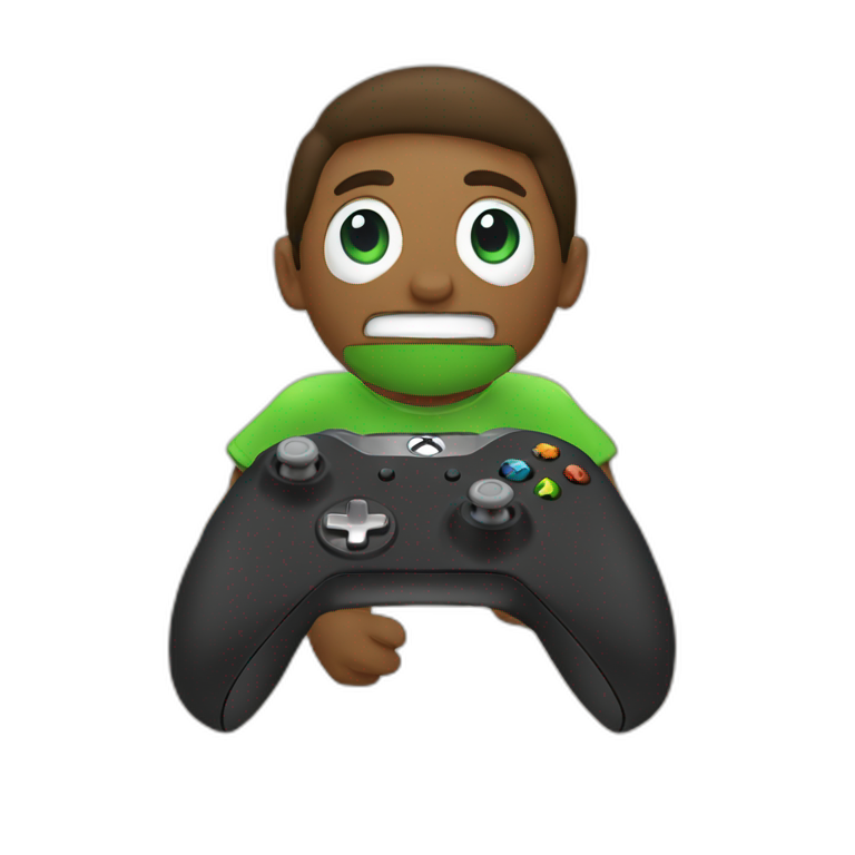 Jugando Xbox emoji
