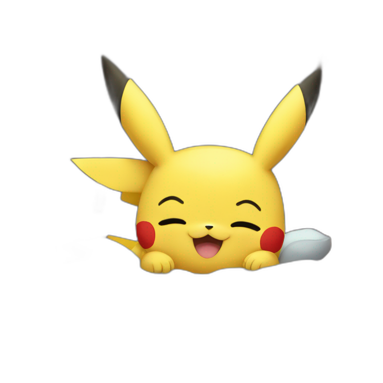Pikachu saying goodnight emoji