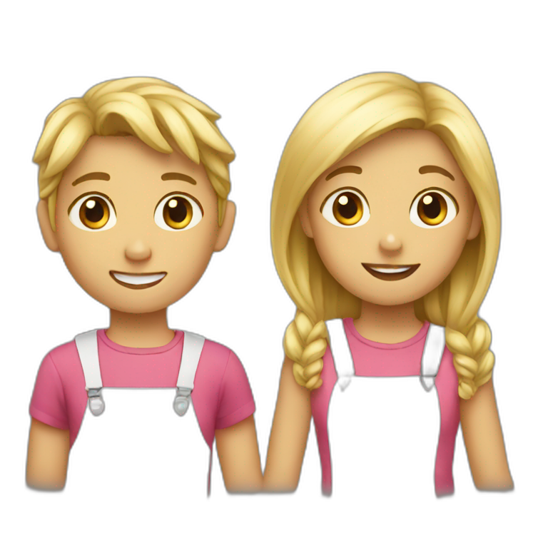 two kids  emoji
