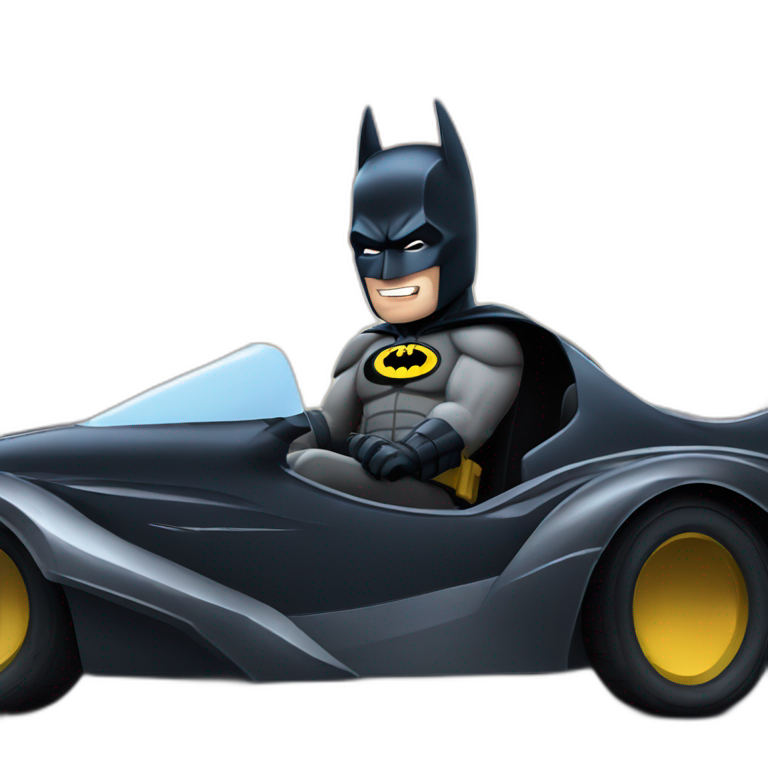 batman in batmobile emoji