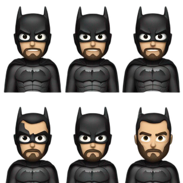 Batman with a beard  emoji