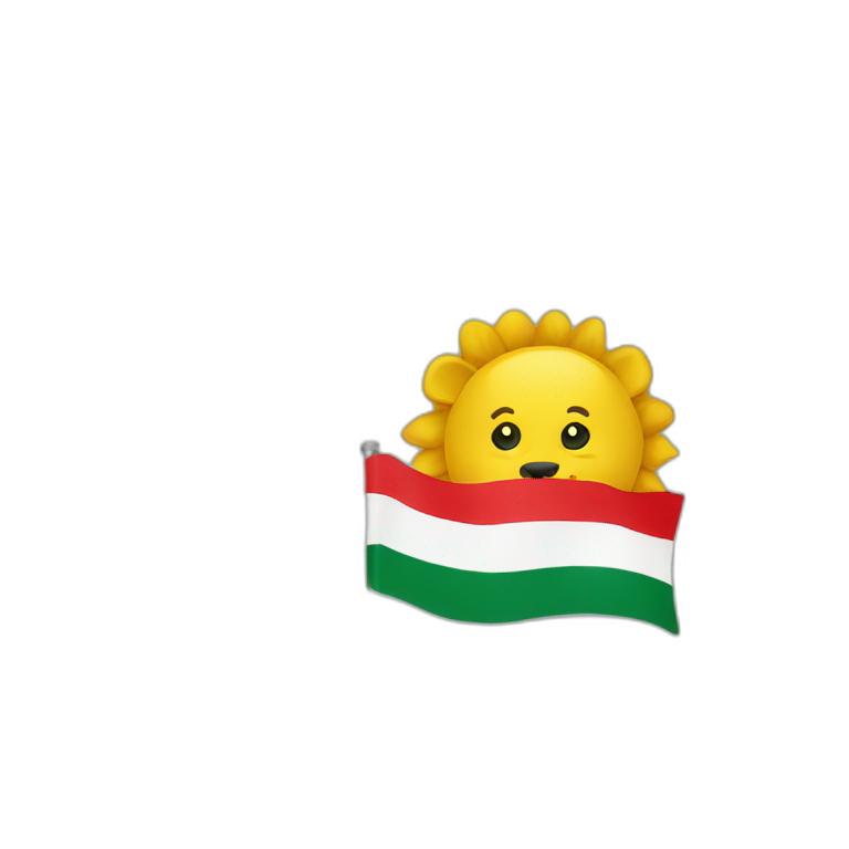 Lion and sun flag of Iran emoji