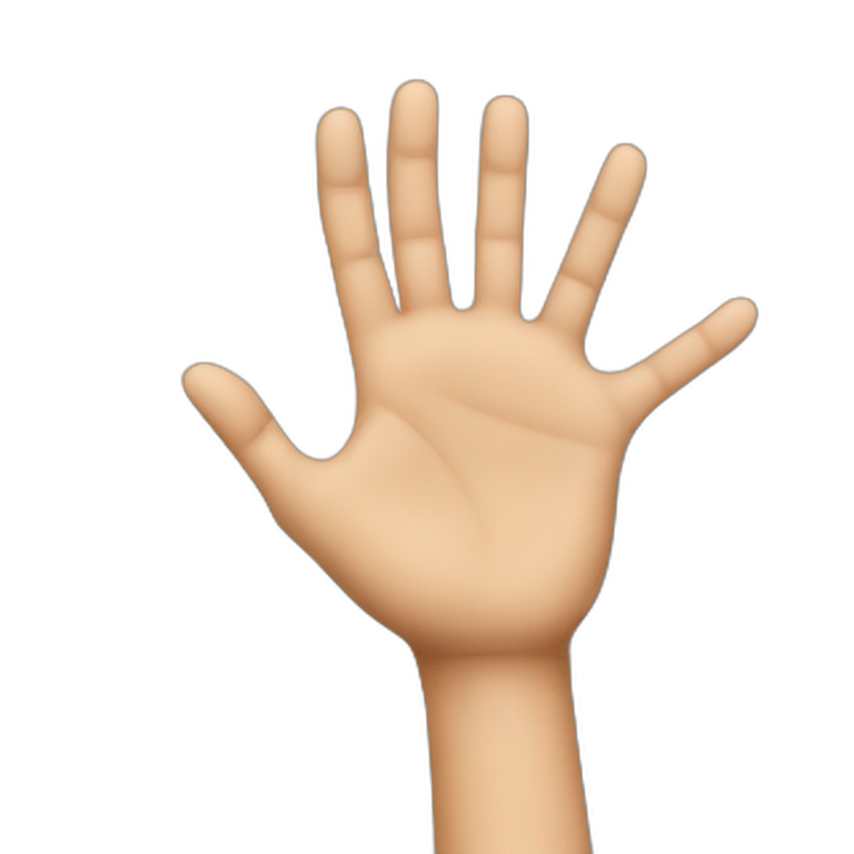 10 finger hand emoji