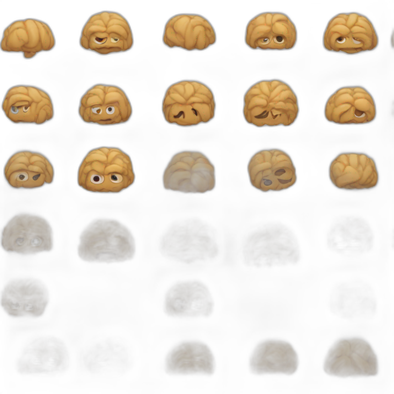 no brain emoji