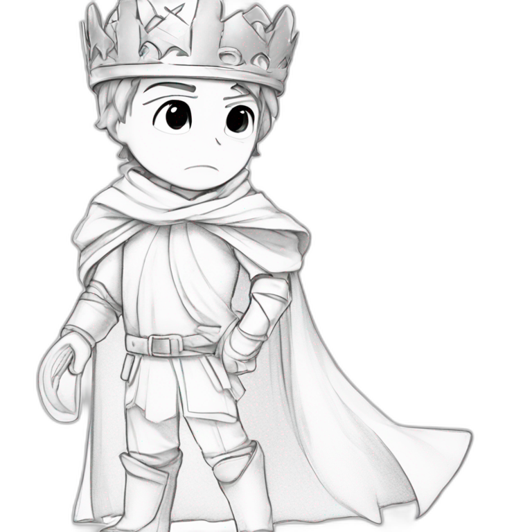 Chibi Boy in Armor and Cape emoji