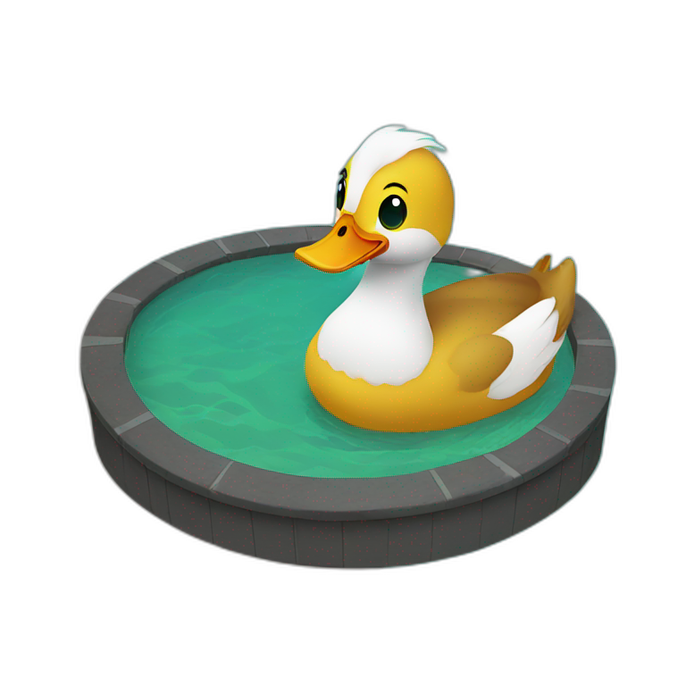 ducks in a pool emoji