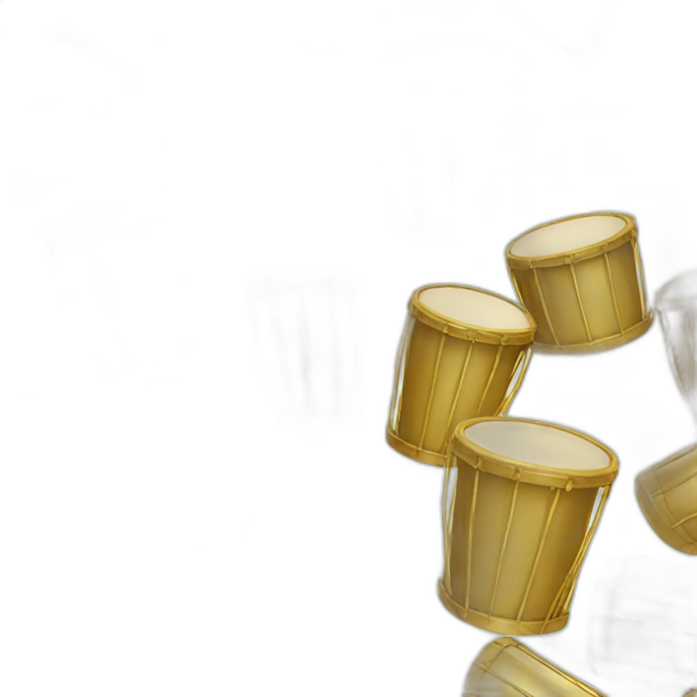 Gold drums emoji
