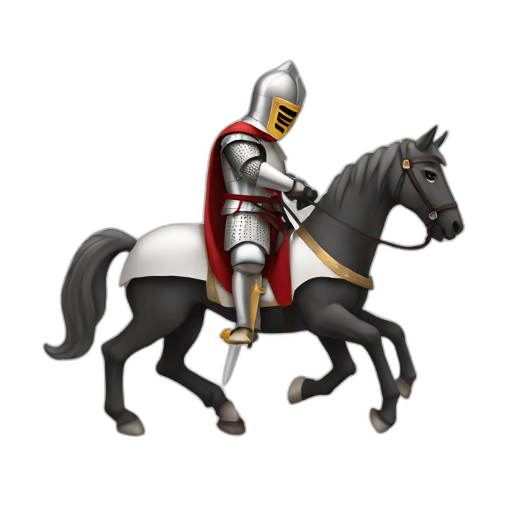 Knights Templar with horse emoji