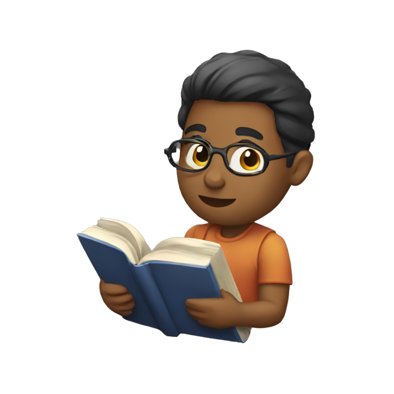 persona leyendo un libro emoji