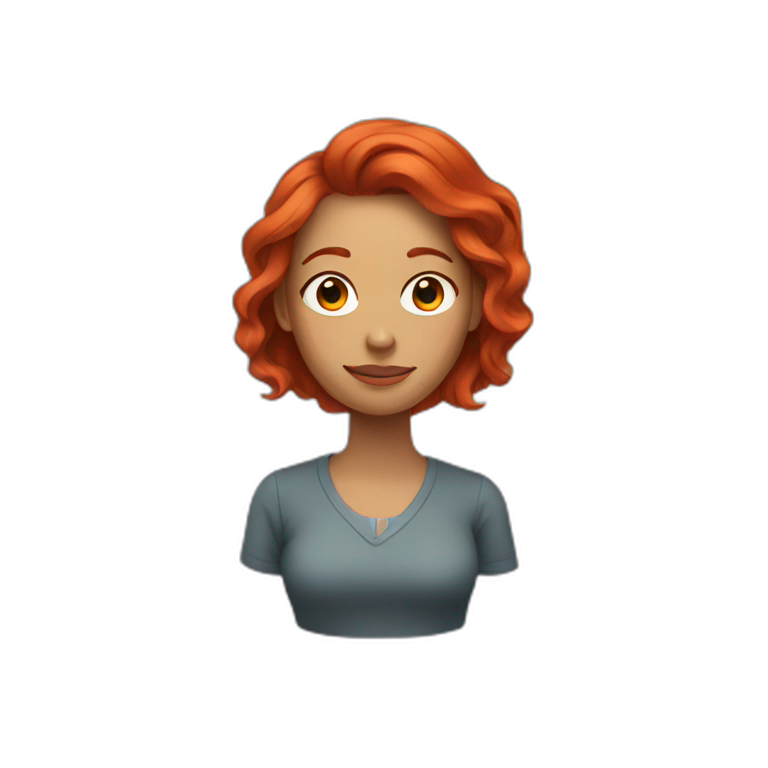 mother with long red hair emoji