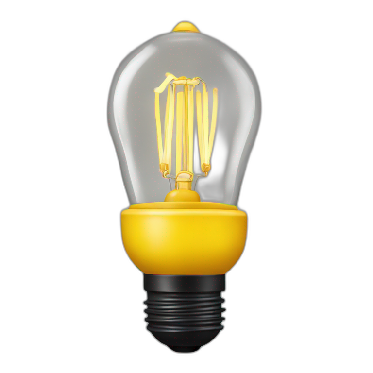Lampe jaune emoji