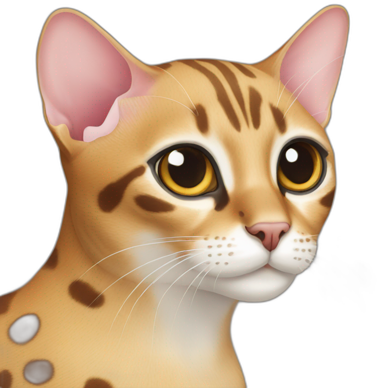 Spotted oriental cat emoji