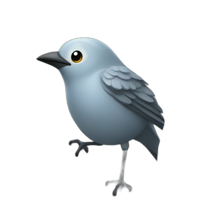 Bird on tree emoji
