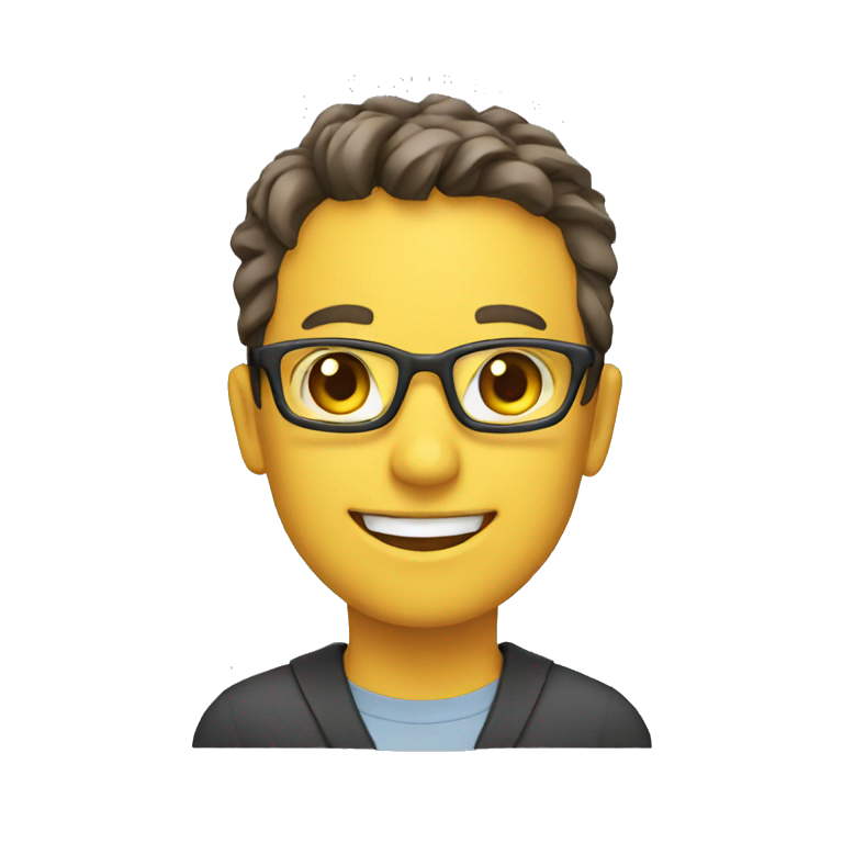 teacher looking happy emoji