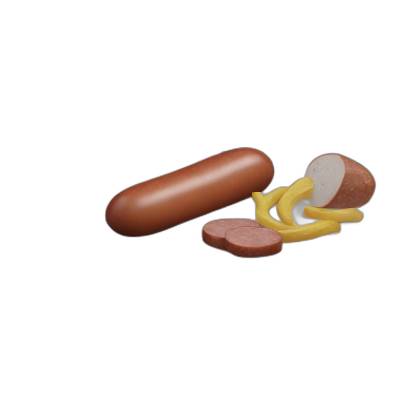 sausage still life emoji