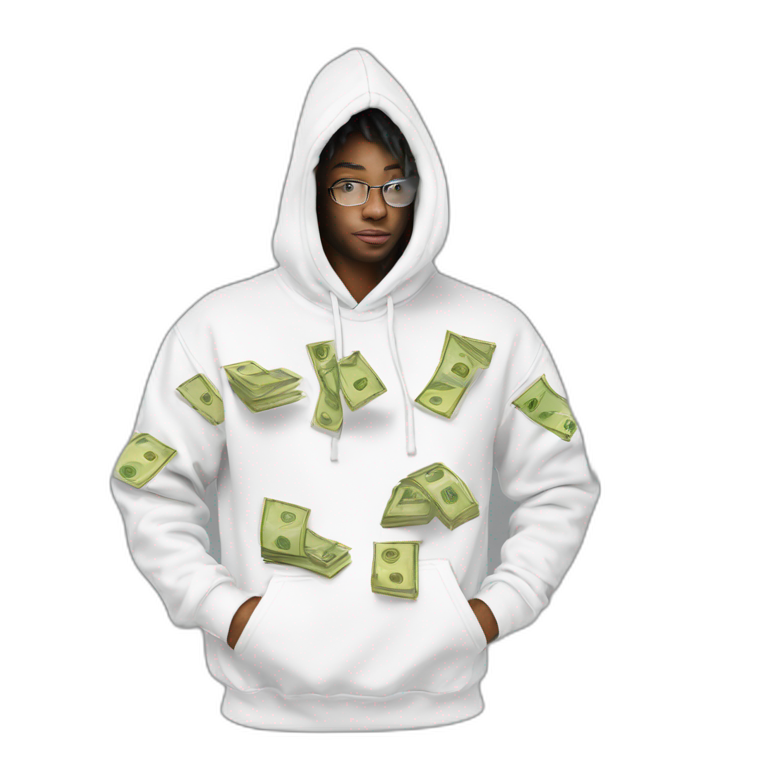 Money print hoodie best sale