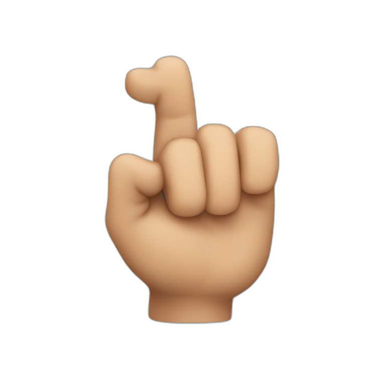 Finger pointing emoji