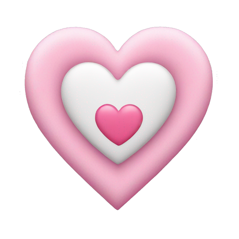 White and pink heart mix emoji