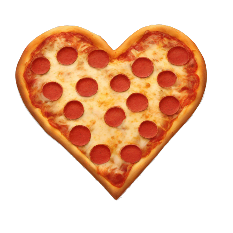 heart shape pizza emoji