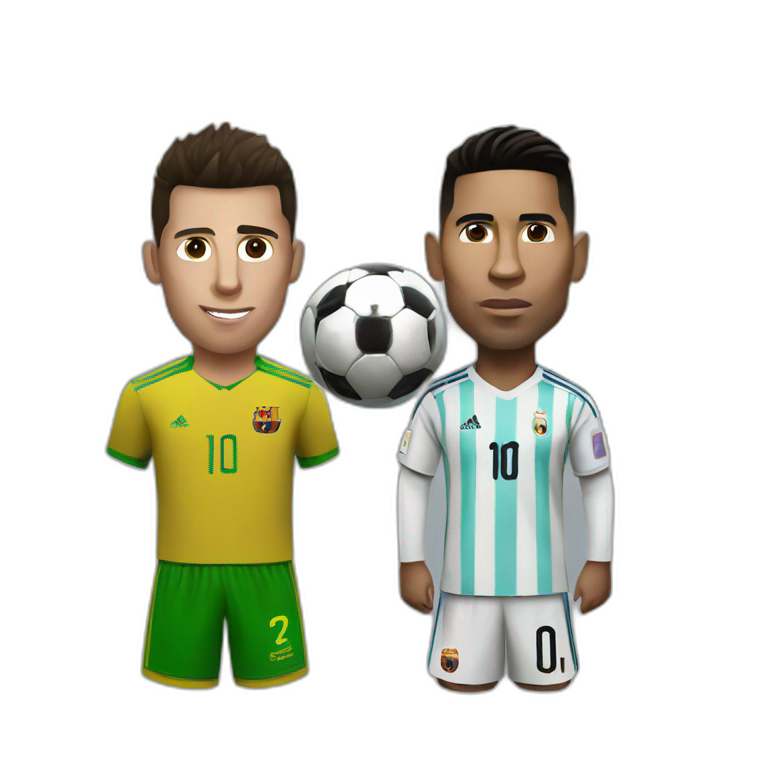 Ronaldo vs Messi emoji