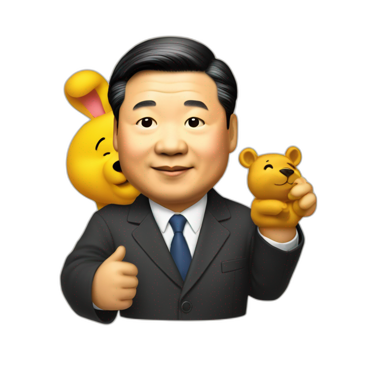 xi jinping winning the pooh emoji