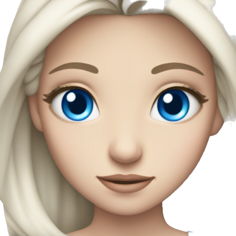 Princess blue eyes emoji