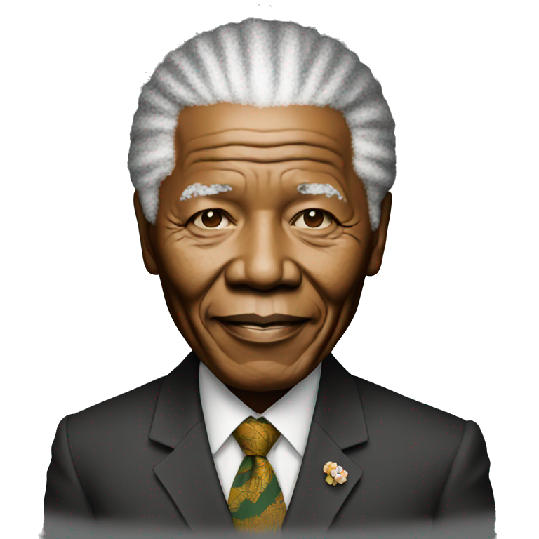 Nelson Mandela standing emoji