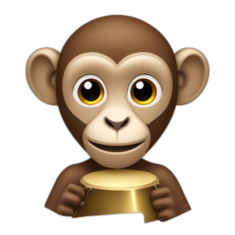 monkey using cymbals emoji