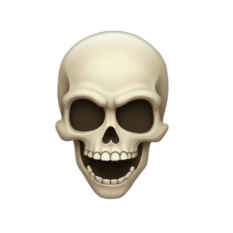 Goofy ahh skull emoji