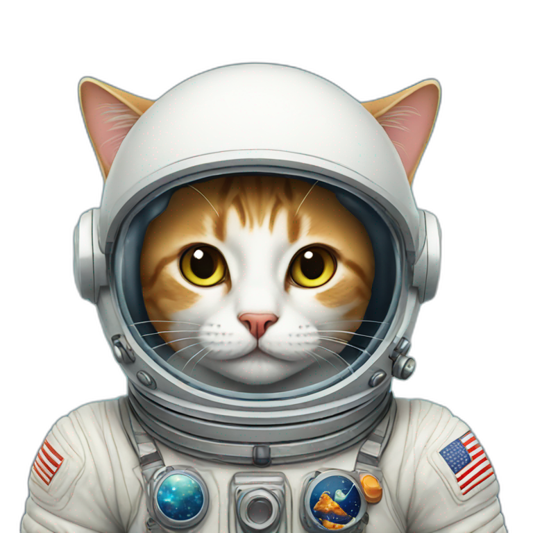 Astronaute cat  emoji