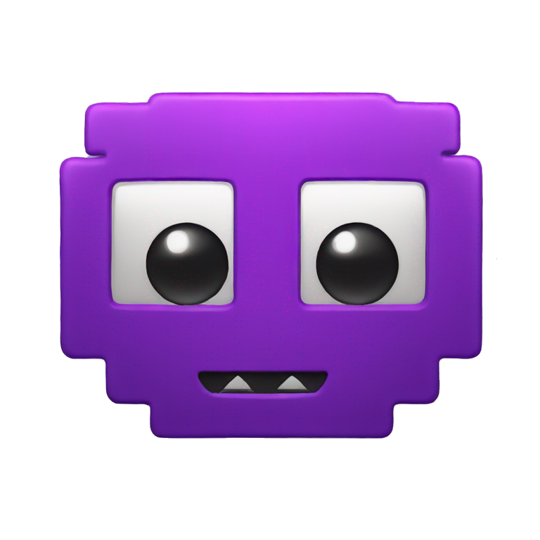 purple space invader emoji