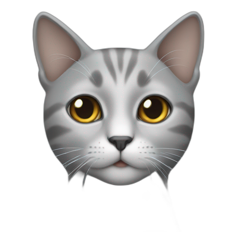 White boy grey cat emoji