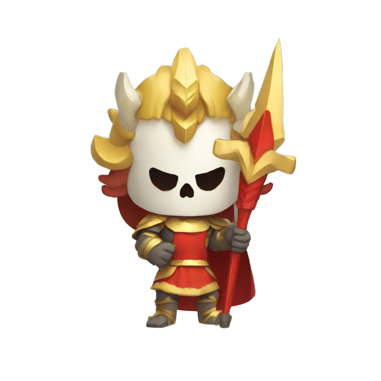 Asgore from undertale holding his red trident emoji