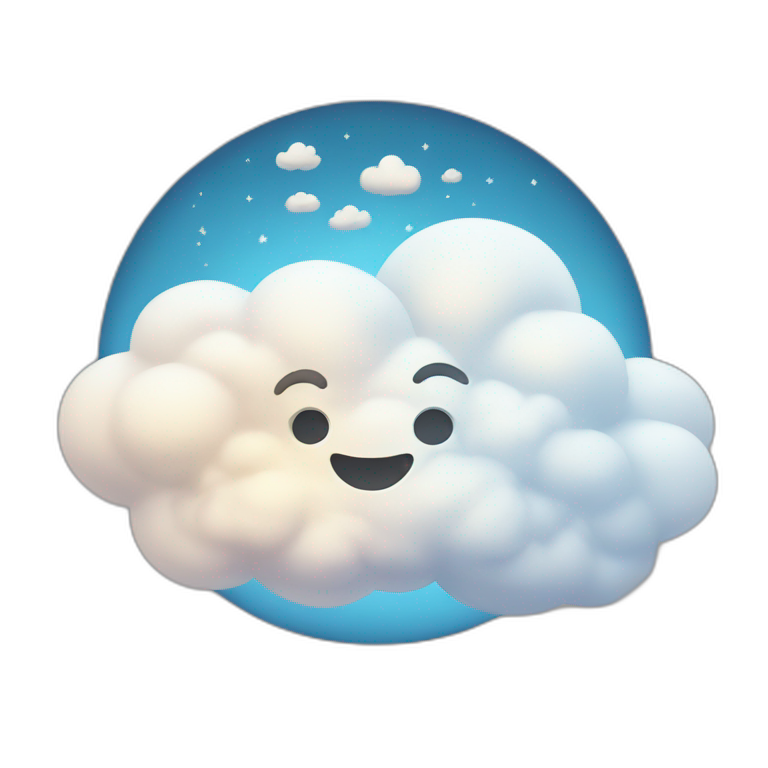 cloud and ✨ emoji