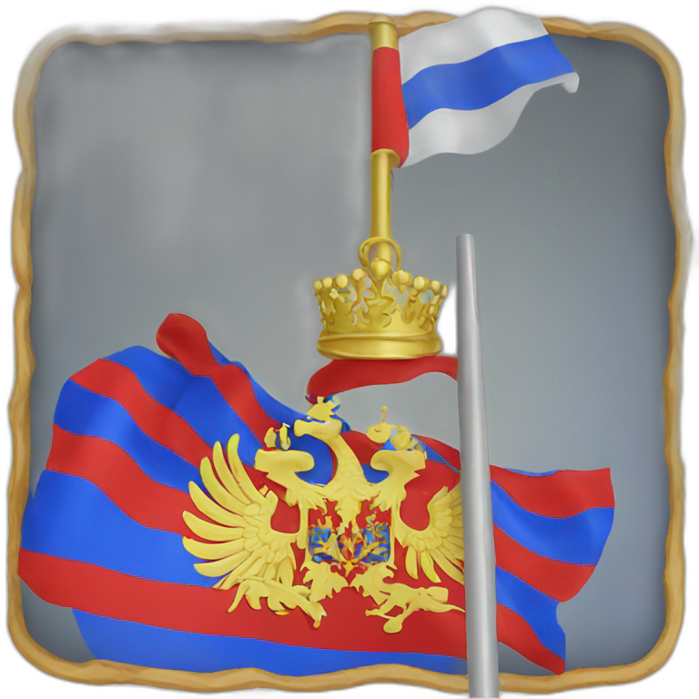 Russian Imperial flag emoji