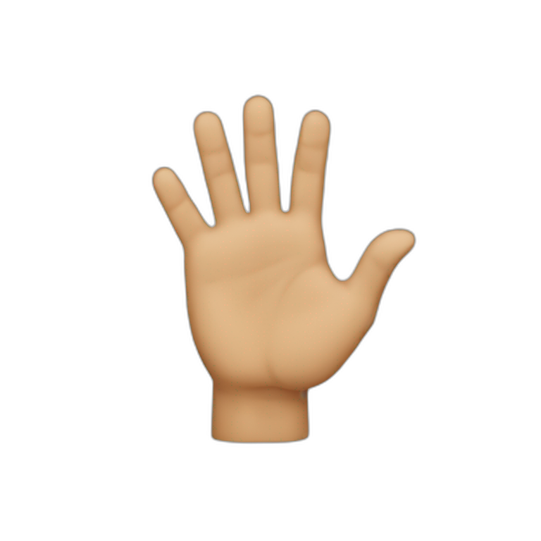 Left path hand point fingers emoji