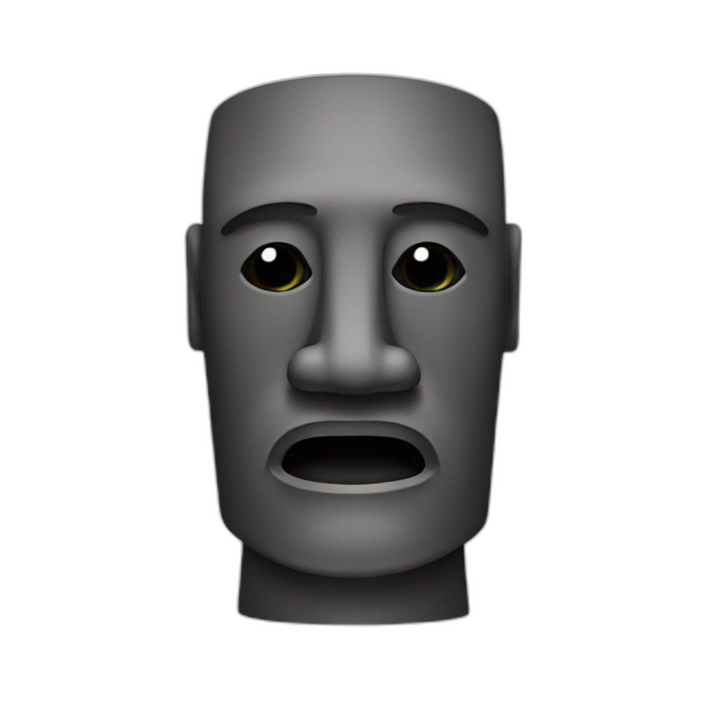 a moai emoji