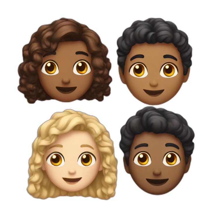 Four best friends emoji