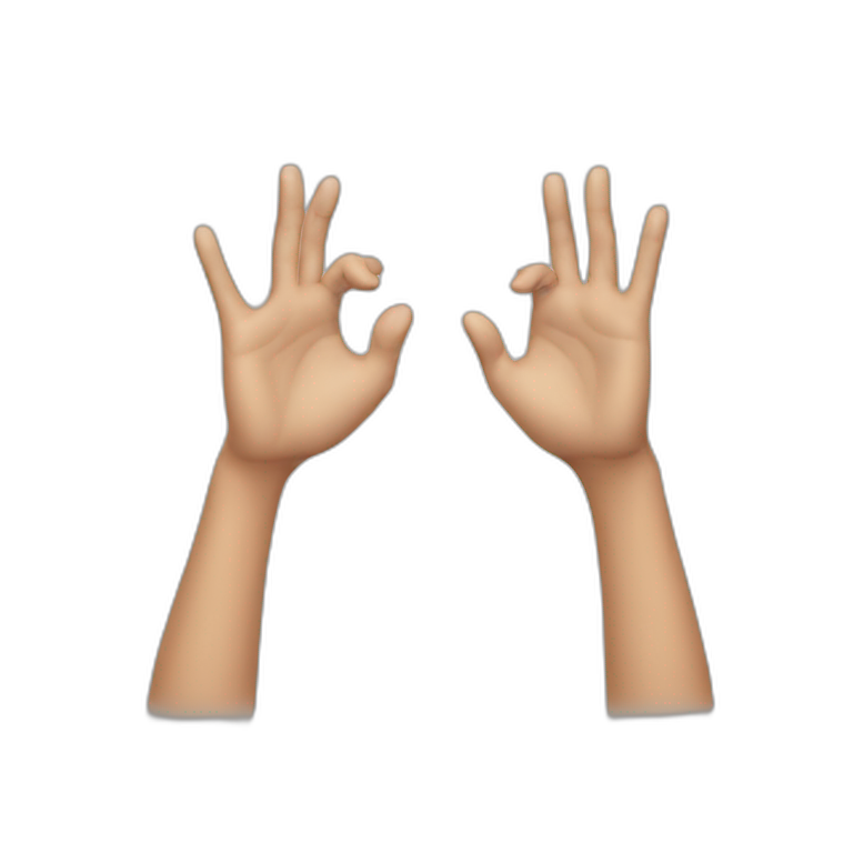 both hands open emoji