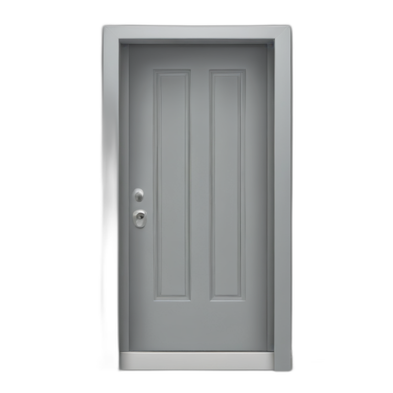 One gray  open door emoji