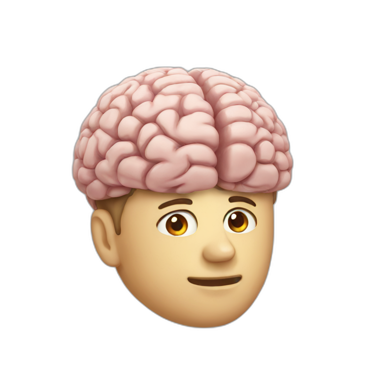 Getting brain emoji