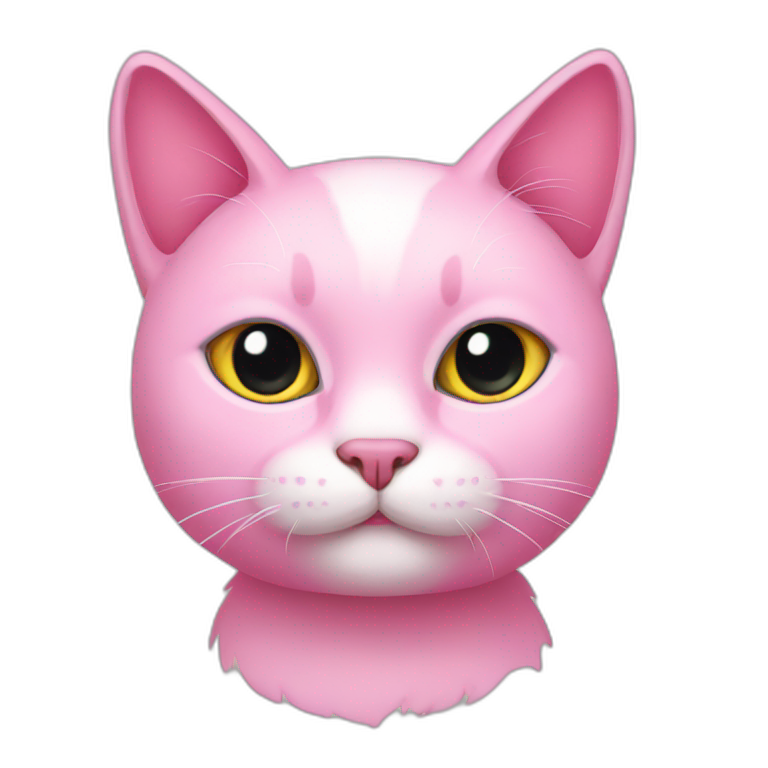 Pink cat emoji