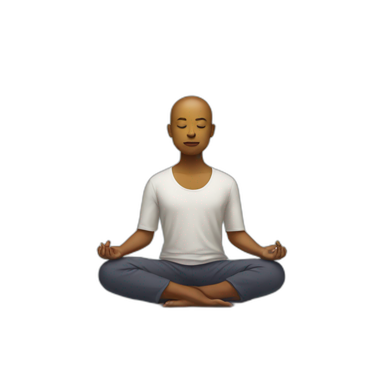 Meditating emoji