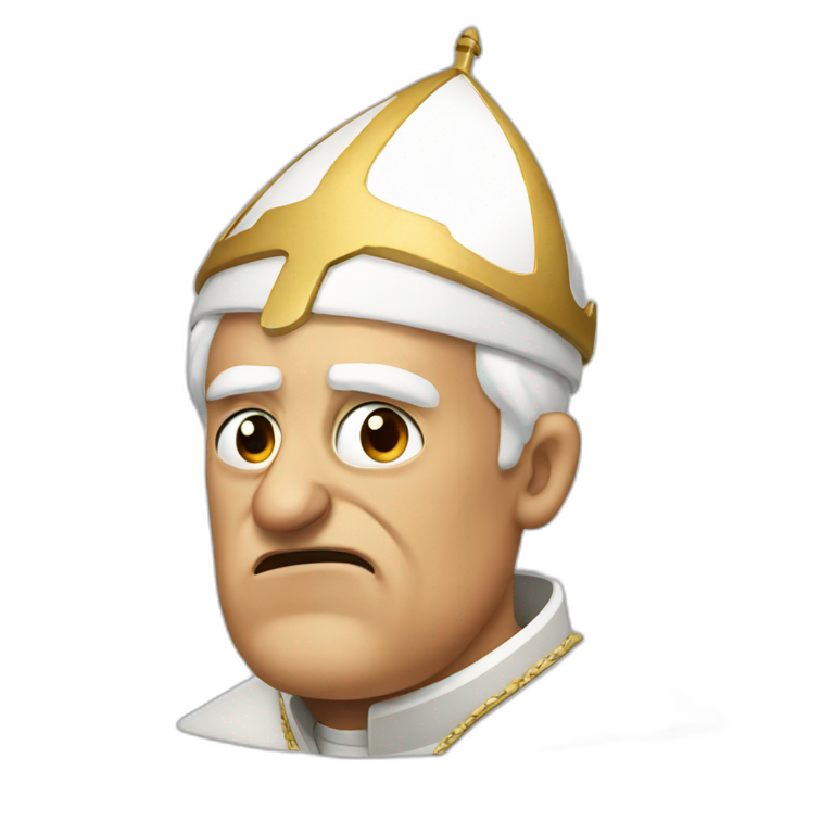 angry pope emoji